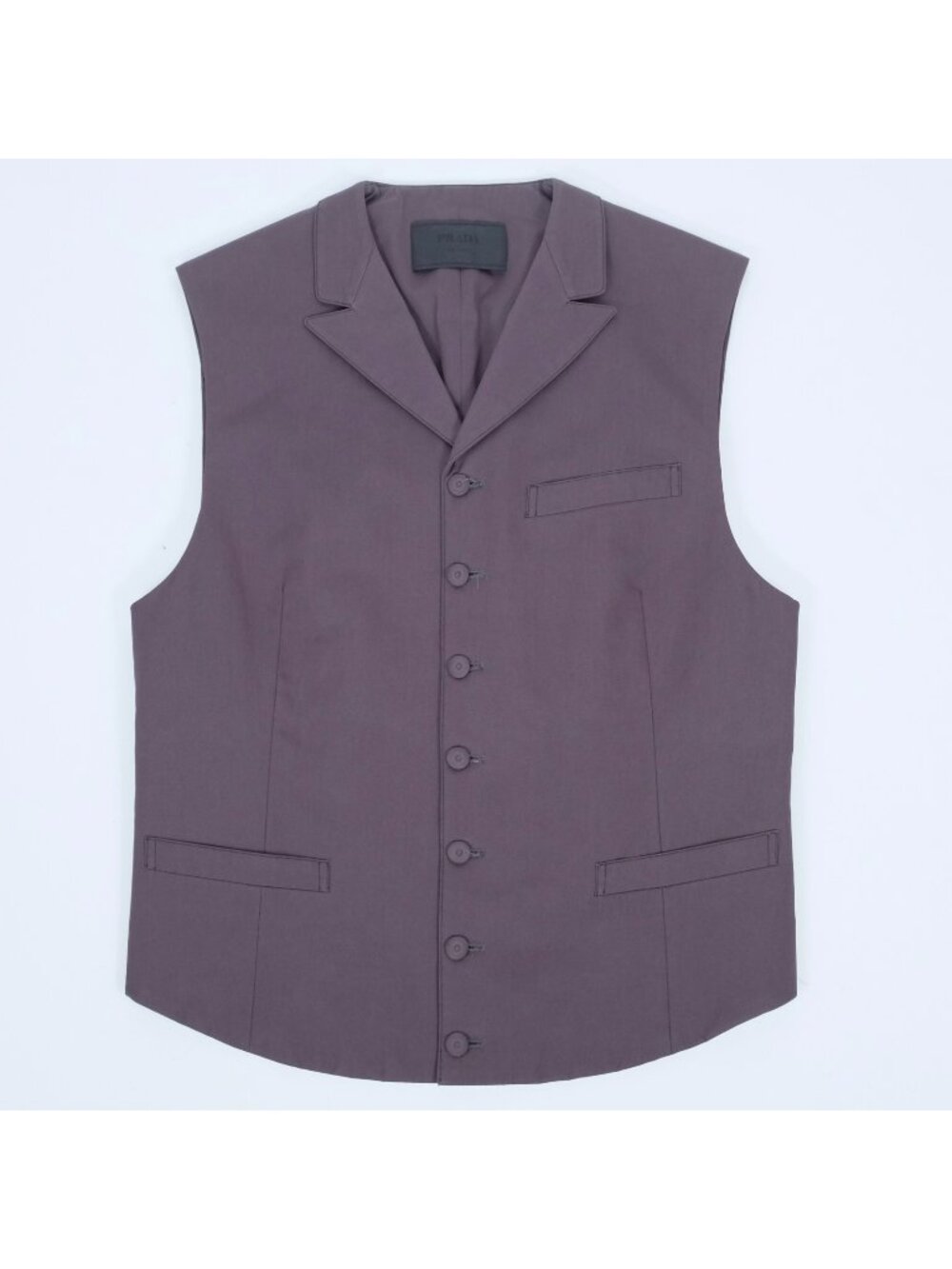 PRADA Fall 2012 waistcoat vest gray 48 US 38